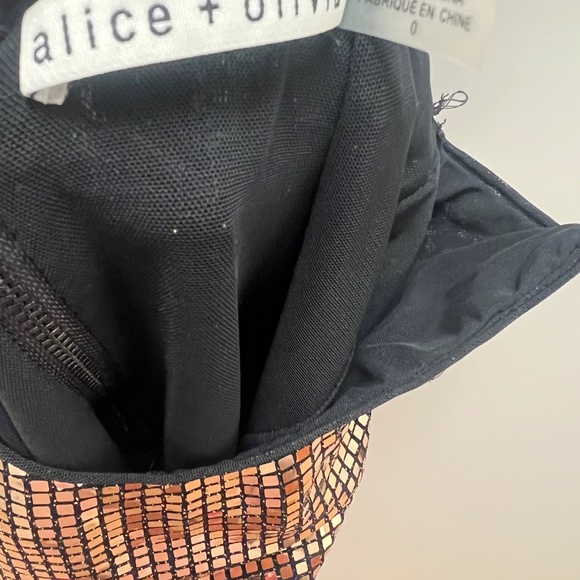 Alice + Olivia NELLE EMBELLISHED MINI DRESS 0 - Picture 7 of 7